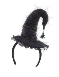 Headband-Mini Flocked Witch Hat