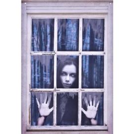 Creepy Window Decoration