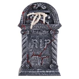 Tombstone w/Grabbing Skeleton Hand-Animatronic