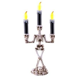 Skeleton Candle Light w/3 LED Candles