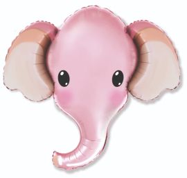 Balloon-Foil-FM-Elephant-Pink-32"x39"