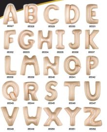 Balloon-Foil-Letter-40"-Rose & Champagne *CLOSEOUT*SEE DETAILS FOR COLOR EXPLANATION*