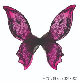 Wings-Pnk/Blk-30.7" x 32.3"